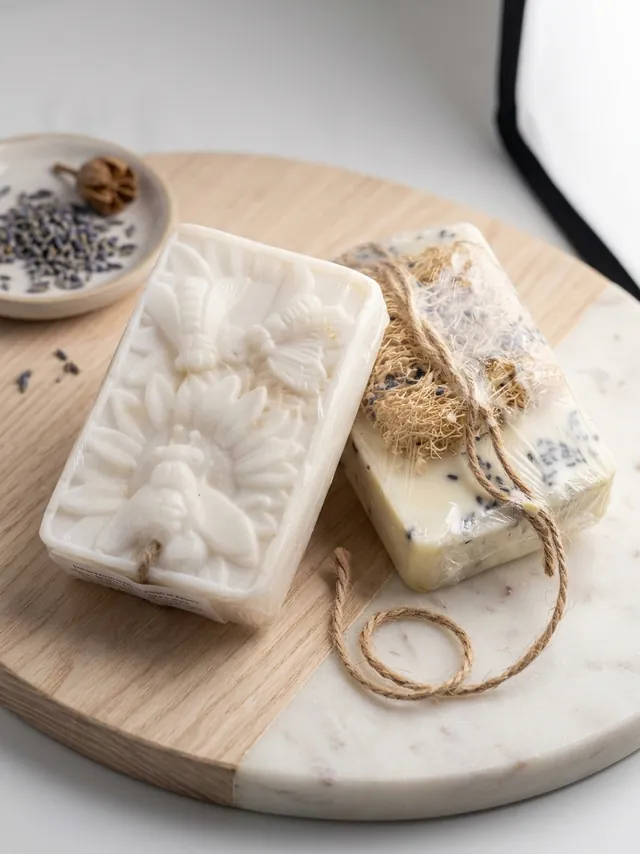 Habbat El Barakeh handmade soap — styling example